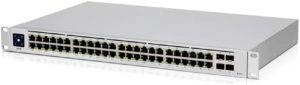 Ubiquiti Networks UniFi USW48POE Managed L2 Gigabit Ethernet Switch with PoE, 1U Stainless Steel