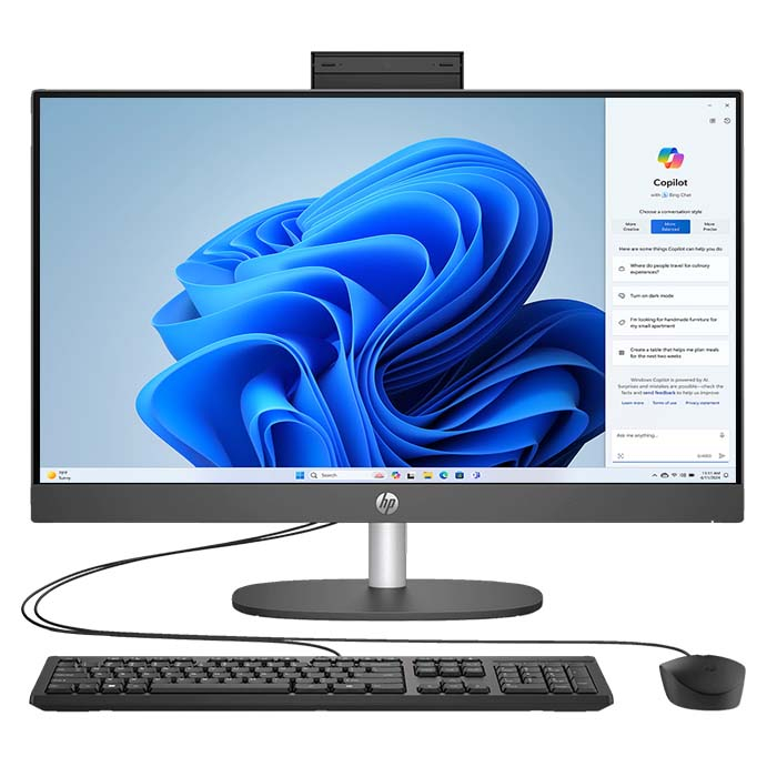 HP All-in-One 24-CR0121NH (91H63EA#BH5) - Intel Core i5-1335U, 8GB DDR4 RAM, 512GB SSD, 23.8" Touchscreen