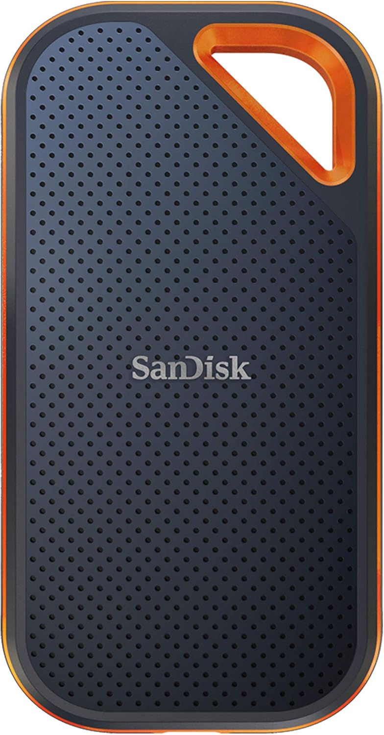 Sandisk Extreme Pro Portable SSD SDSSDE81-1T00-G25 - 1TB, Up to 2000MB/s, USB-C, USB 3.2 Gen 2x2