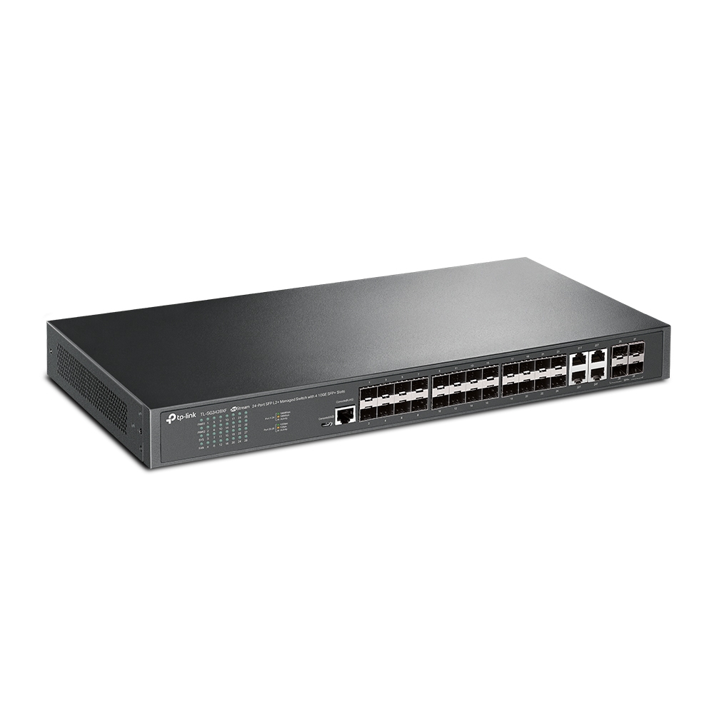 TP-Link JetStream TL-SG3428XF 24-Port SFP L2+ Managed Switch with 4 x 10GE SFP+ Slots - Image 6