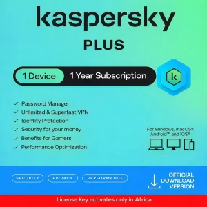 Kaspersky Plus 1 Device 1 Year Security Subscription