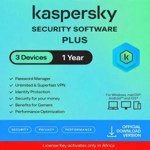 Kaspersky Security Software Plus for 3 Devices, 1 Year