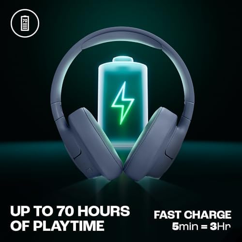 JBL Tune 770NC Wireless Over-Ear Headphones JBLT770NCBLU with Adaptive Noise Cancelling, Bluetooth 5.3, 70H Battery - Image 10