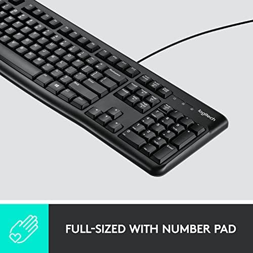 Logitech MK120 Wired Keyboard and Mouse Combo 920-002546 with USB Plug and Play, Full Size, English/Arabic Layout - Image 11