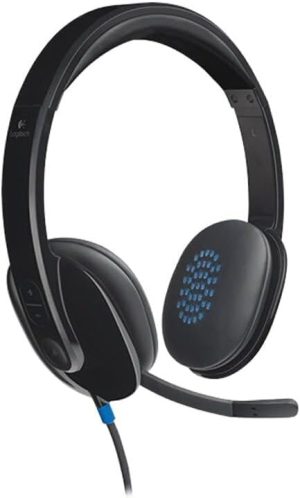 Logitech H540 USB Headset with Noise-Cancelling Mic and Comfortable Ear Pads