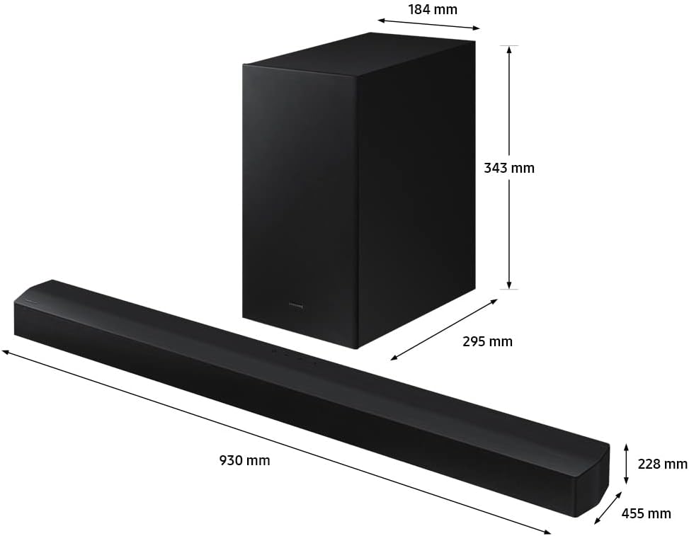Samsung HW-B450/ZN 2.1Ch Wireless Soundbar with Dolby Audio, DTS 2.0, and Bluetooth Connectivity - Image 3