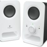 Logitech Z150 Compact Multimedia Stereo Speakers with 3.5mm Audio Input and Integrated Controls