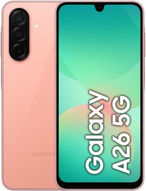 Samsung Galaxy A26 5G Smartphone - 8GB RAM, 256GB Storage, 50MP Camera, Peach Pink (Africa Version)