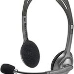 Logitech H111 Stereo On-Ear Headset with Microphone - Model, Wired, Black and Silver