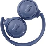 JBL Tune 510BT Wireless On-Ear Headphones with Pure Bass, 40H Battery, USB Type-C Fast Charging - Model JBLT510BTBLUEU