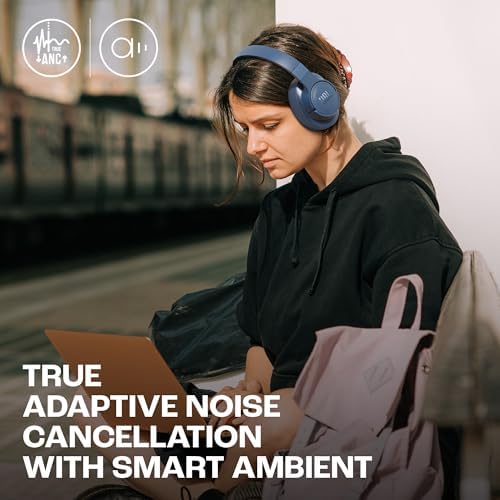 JBL Tune 770NC Wireless Over-Ear Headphones JBLT770NCBLU with Adaptive Noise Cancelling, Bluetooth 5.3, 70H Battery - Image 8