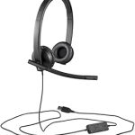 Logitech USB Headset H570e Stereo - USB Connectivity, Leather Ear Pads
