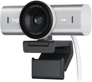 Logitech MX Brio Ultra HD 4K Webcam with 1080p 60 FPS, Dual Noise-Reducing Mics, USB-C