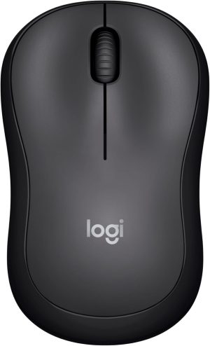 Logitech M220 Wireless Mouse - Silent Buttons, 2.4 GHz USB Mini Receiver, 1000 DPI Optical, 18-Month Battery Life, Ambidextrous Design
