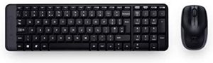 Logitech Wireless MK220 Keyboard and Mouse Combo (Black)