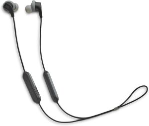 JBL Endurance Run BT Wireless In-Ear Sport Headphones JBLENDURRUNBTBLK with Fliphook Design, Twistlock + FlexSoft Technology