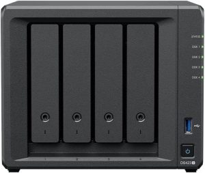 Synology DS423+ 4-Bay Desktop NAS with 40TB Storage (4 x 10TB WD Red Plus Drives)