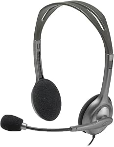 Logitech H110 Stereo Headset - Model with Clear Audio