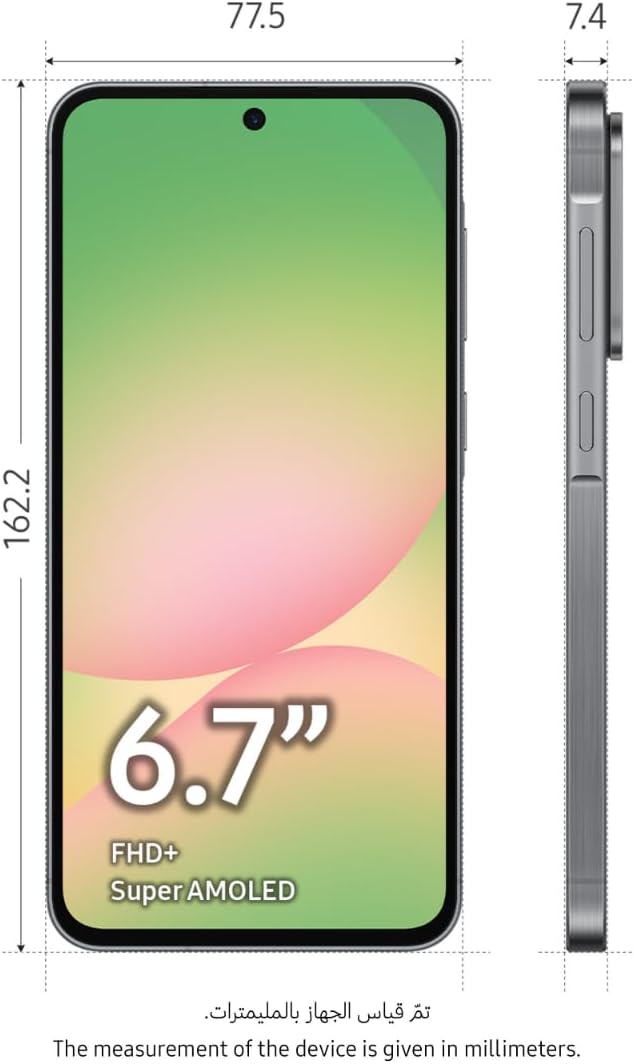 Samsung Galaxy A56 5G Smartphone - 12GB RAM, 256GB Storage, Awesome Graphite (Africa Version) - Image 2