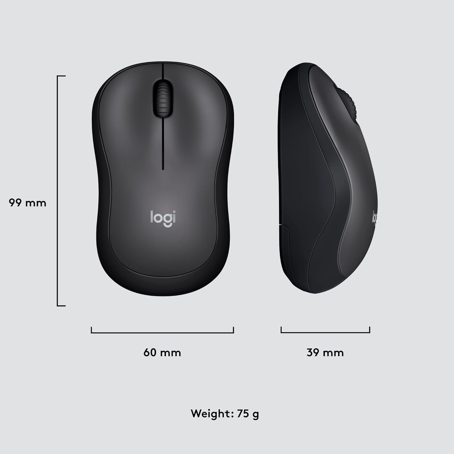 Logitech M220 Wireless Mouse - Silent Buttons, 2.4 GHz USB Mini Receiver, 1000 DPI Optical, 18-Month Battery Life, Ambidextrous Design - Image 10