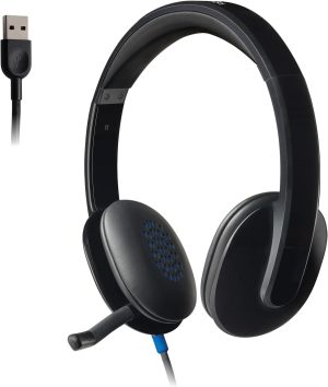 Logitech H540 High-Performance USB Headset with Noise-Cancelling Mic for Windows and Mac