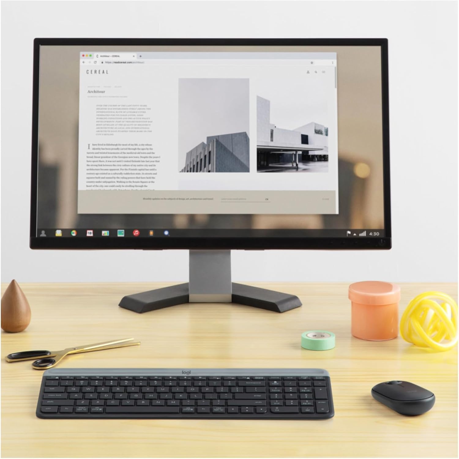 Logitech MK470 Slim Wireless Keyboard and Mouse Combo - Ultra Quiet, 2.4 GHz Wireless, Compact Layout - Image 3