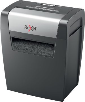 Rexel X406 Momentum Cross Cut Paper Shredder - 6 Sheets, 15L Bin, Black