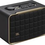 JBL Authentics 200 JBLAUTH200BLKUK - Retro Smart Bluetooth Speaker with Wi-Fi, Voice Assistant, and Powerful Sound