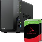 Synology DS225+ 2-Bay DiskStation NAS with Intel Celeron J4125 Quad-Core, 2 GB DDR4 RAM, 8TB Bundle with 2x 4TB Seagate IronWolf