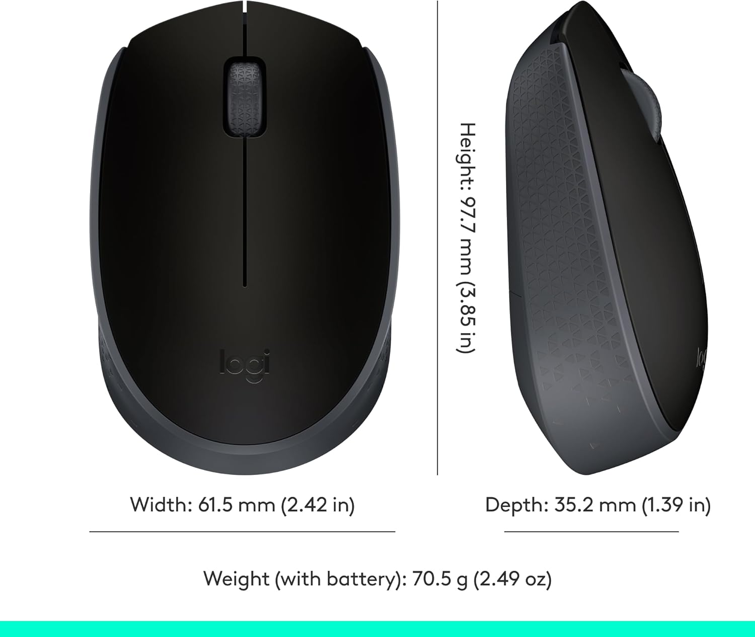 Logitech M171 Wireless Mouse 910-004425 - 2.4 GHz Wireless, Comfortable Design, 12-Month Battery Life - Image 7