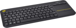Logitech K400 Plus Wireless Keyboard with Touchpad, Multi-Media Keys, Compatible with Windows and Android