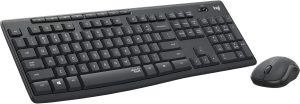Logitech MK295 Silent Wireless Mouse & Keyboard Combo with SilentTouch Technology, Full Numpad, Advanced Optical Tracking
