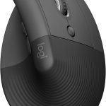 Logitech Lift Vertical Ergonomic Mouse, Wireless Bluetooth & Logi Bolt USB, Quiet Clicks, 4 Buttons