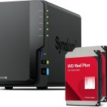 Synology DS225+ 2-Bay DiskStation NAS with Intel Celeron J4125 Quad-Core, 2GB DDR4 RAM, 12TB Bundle (2x 6TB WD Red Plus)