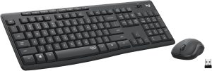 Logitech MK295 Wireless Mouse & Keyboard Combo with SilentTouch Technology, Full Numpad, Advanced Optical Tracking