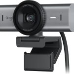 Logitech MX Brio Ultra HD 4K Webcam with AI-Enhanced Image Quality and Noise Reducing Microphones