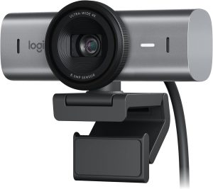 Logitech MX Brio Ultra HD 4K Webcam with AI-Enhanced Image Quality and Noise Reducing Microphones