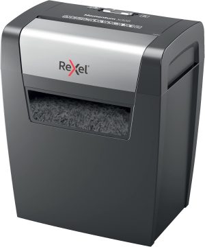 Rexel X308 Momentum Cross Cut Paper Shredder - 8 Sheets, 15L Bin, Black