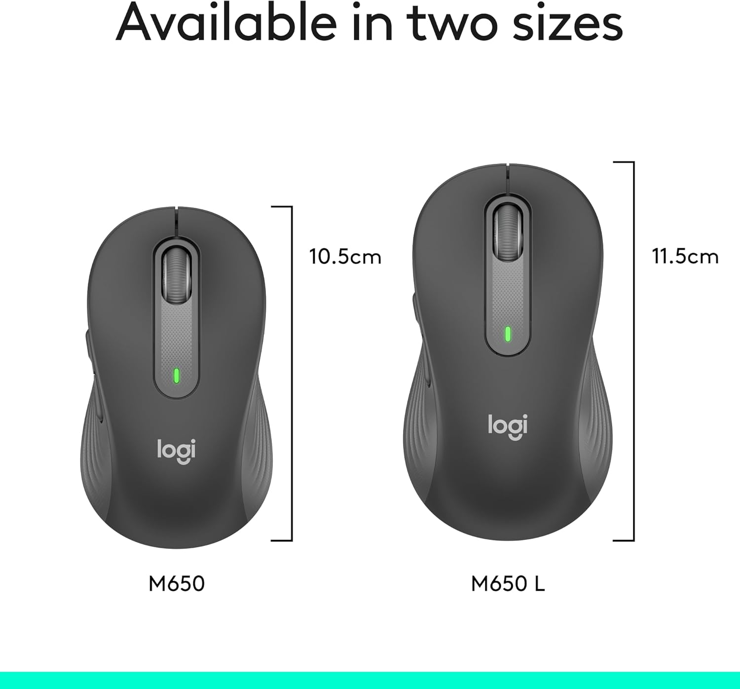 Logitech Signature M650 Wireless Mouse - Silent Clicks, Customisable Side Buttons, Bluetooth, 2-Year Battery - Image 9