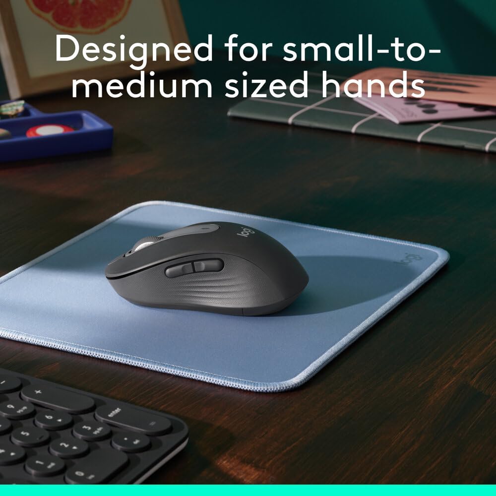 Logitech Signature M650 Wireless Mouse - Silent Clicks, Customisable Side Buttons, Bluetooth, 2-Year Battery - Image 3