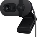 Logitech Brio 100 Full HD 1080p Webcam with Auto-Light Balance, Built-In Mic, Privacy Shutter, USB-A