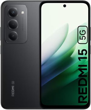 Redmi 15 5G Dual SIM 8GB RAM 256GB Storage Midnight Black - Global Version