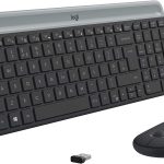 Logitech MK470 Wireless Keyboard and Mouse Combo - 2.4GHz USB Receiver, 12 FN Keys, Minimalist Design, Black