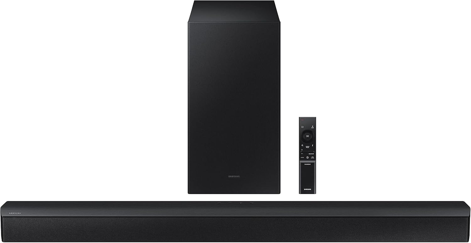 Samsung HW-B450/ZN 2.1Ch Wireless Soundbar with Dolby Audio, DTS 2.0, and Bluetooth Connectivity