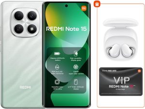 REDMI Note 15 Forest Green - 8GB RAM, 256GB Storage + Bud 6 Play - Global Version