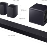 Samsung HW-Q990F 11.1.4 Channel Soundbar with Subwoofer & Rear Speakers, Wireless Dolby Atmos, Q-Symphony, SpaceFit Sound Pro