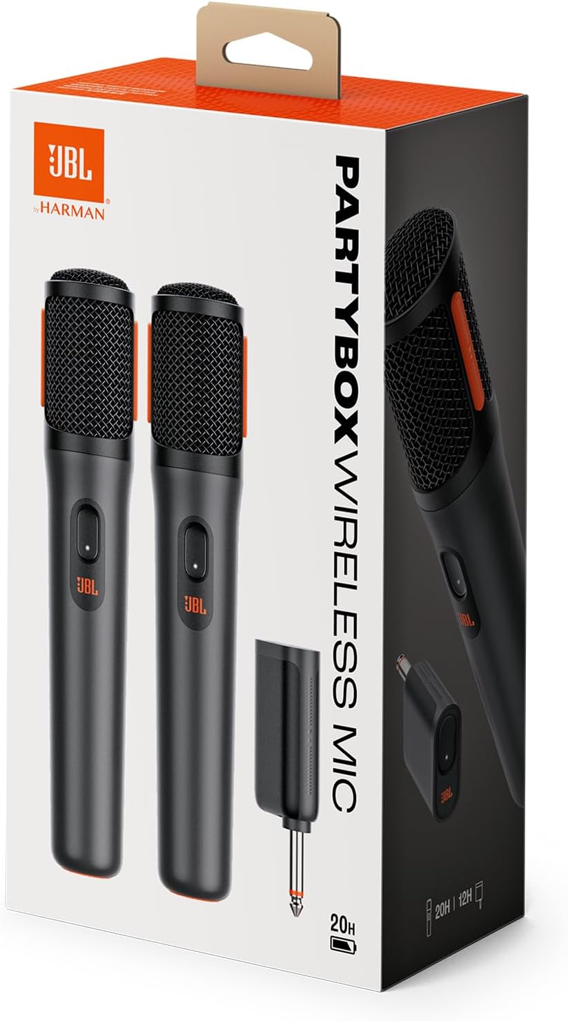 JBL PARTYBOX WIRELESS MIC JBLPBWIRELESSMIC - Rechargeable Battery, Digital Wireless Microphones, Black - Image 7