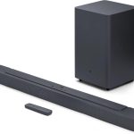 JBL Bar 2.1 Deep Bass (MK2) Soundbar JBLBAR21DBM2BLKUK with 300W Power, Wireless Subwoofer, Dolby, Bluetooth, HDMI/Optical