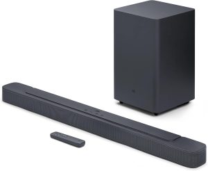 JBL Bar 2.1 Deep Bass (MK2) Soundbar JBLBAR21DBM2BLKUK with 300W Power, Wireless Subwoofer, Dolby, Bluetooth, HDMI/Optical