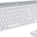 Logitech MK470 Slim Wireless Keyboard and Mouse Combo - Ultra Quiet, 2.4 GHz USB Receiver, Compact Layout